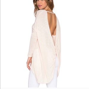 Open back free people sweater